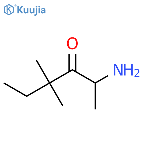 2-amino-4,4-dimethylhexan-3-one structure