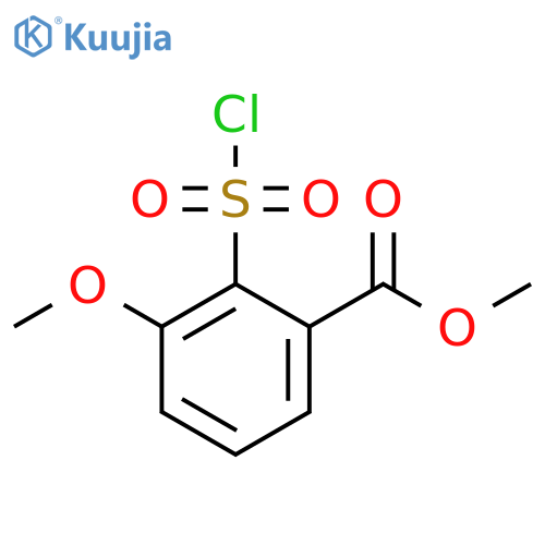 2-(CHLOROSULFONYL)-3-METHOXYBENZOIC ACID METHYL ESTER structure