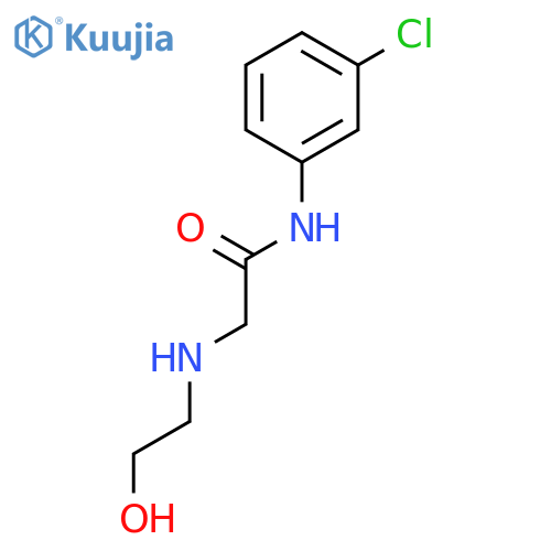 N-(3-Chlorophenyl)-2-((2-hydroxyethyl)amino)acetamide structure