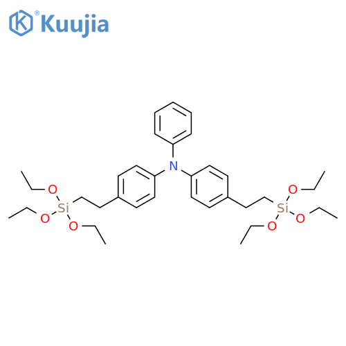 Benzenamine,N-phenyl-4-[2-(triethoxysilyl)ethyl]-N-[4-[2-(triethoxysilyl)ethyl]phenyl]- structure