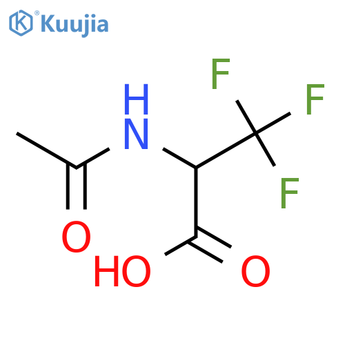 2-Acetamido-3,3,3-trifluoropropanoic acid structure