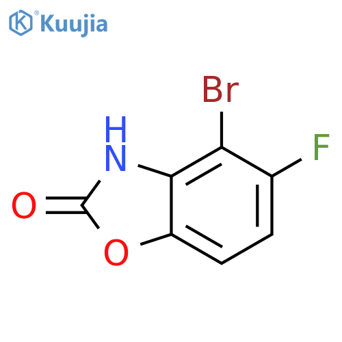 4-bromo-5-fluoro-3H-1,3-benzoxazol-2-one structure