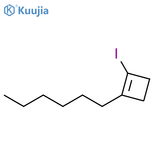 Cyclobutene, 1-hexyl-2-iodo- structure