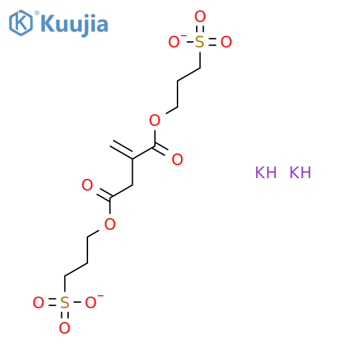 Butanedioic acid,2-methylene-, 1,4-bis(3-sulfopropyl) ester, sodium salt (1:2) structure