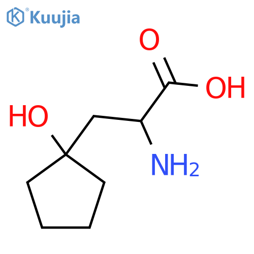 2-amino-3-(1-hydroxycyclopentyl)propanoic acid structure