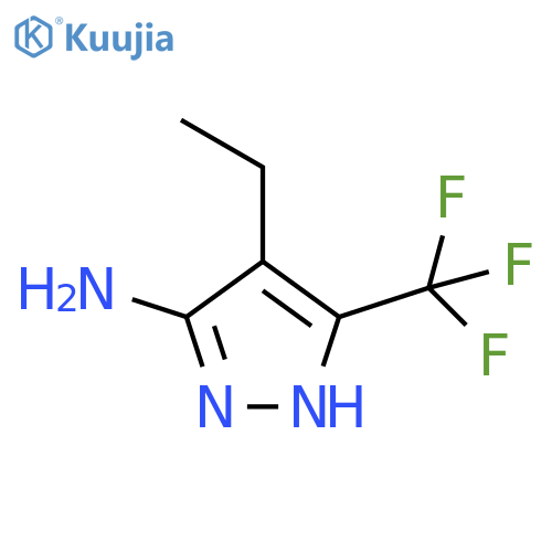 4-ethyl-3-(trifluoromethyl)-1H-pyrazol-5-amine structure