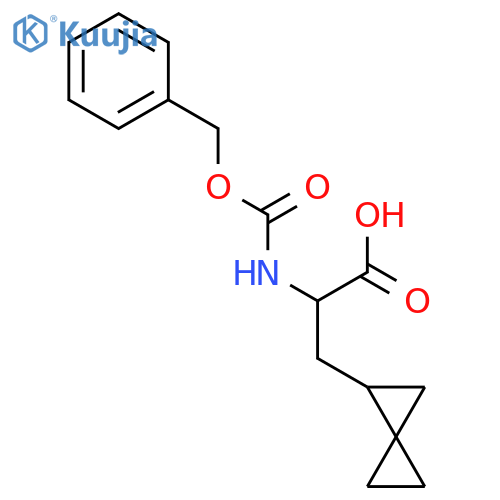 2-{(benzyloxy)carbonylamino}-3-{spiro2.2pentan-1-yl}propanoic acid structure