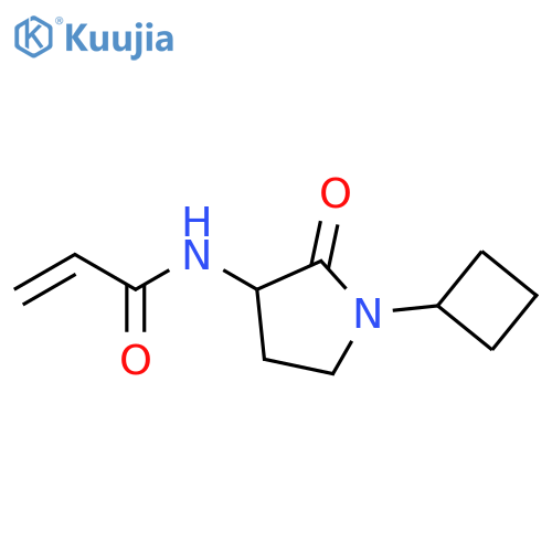 N-(1-Cyclobutyl-2-oxo-3-pyrrolidinyl)-2-propenamide structure