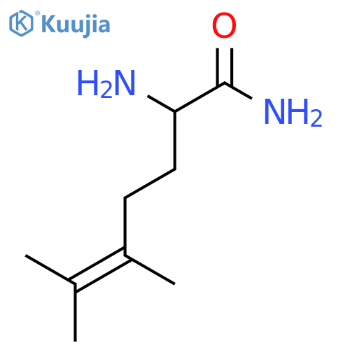 2-Amino-5,6-dimethylhept-5-enamide structure