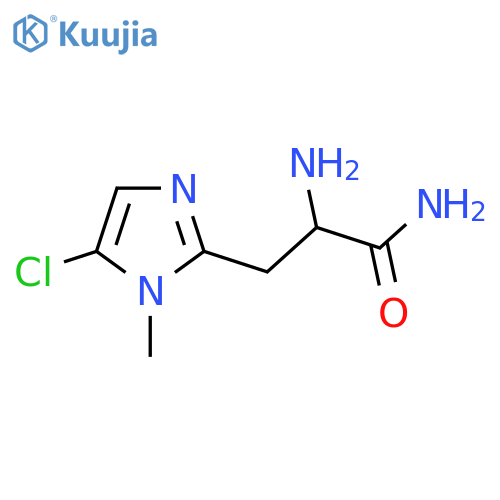 2-amino-3-(5-chloro-1-methyl-1H-imidazol-2-yl)propanamide structure