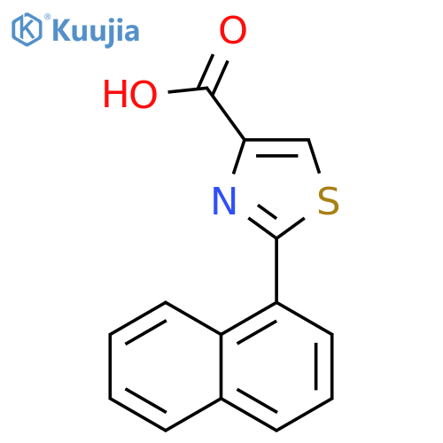 2-(naphthalen-1-yl)-1,3-thiazole-4-carboxylic acid structure