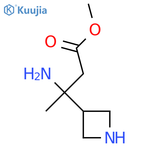 methyl 3-amino-3-(azetidin-3-yl)butanoate structure