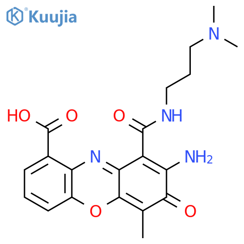 3H-Phenoxazine-9-carboxylic acid,2-amino-1-[[[3-(dimethylamino)propyl]amino]carbonyl]-4-methyl-3-oxo- structure