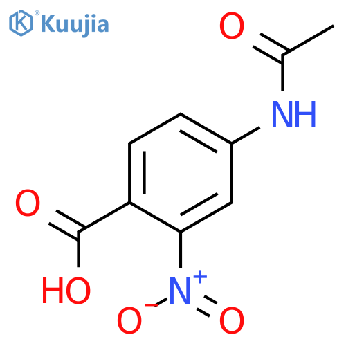 4-(acetylamino)-2-nitrobenzoic acid structure