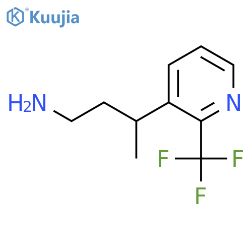 3-2-(trifluoromethyl)pyridin-3-ylbutan-1-amine structure