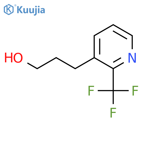 3-2-(trifluoromethyl)pyridin-3-ylpropan-1-ol structure