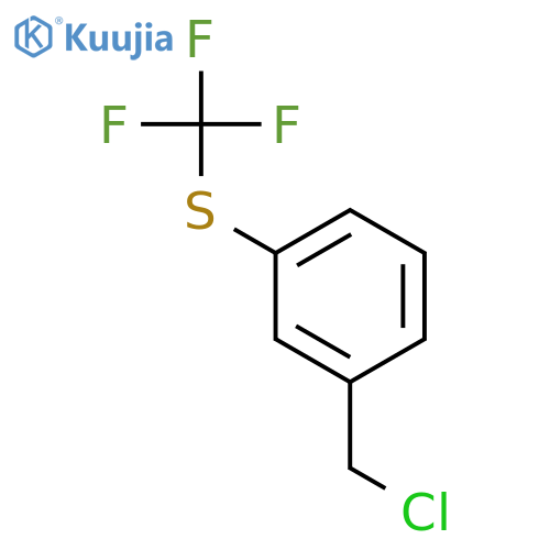 1-(chloromethyl)-3-(trifluoromethyl)sulfanylbenzene structure