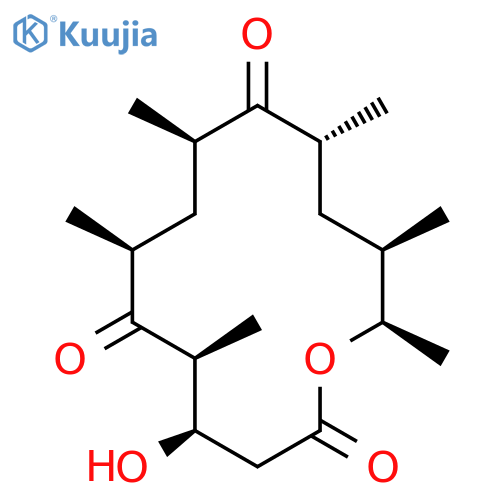 Oxacyclotetradecane-2,6,10-trione, 4-hydroxy-5,7,9,11,13,14-hexamethyl-, (4R,5S,7S,9R,11R,13R,14R)- structure