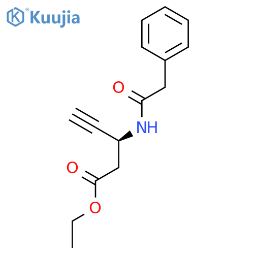 4-PENTYNOIC ACID, 3-[(2-PHENYLACETYL)AMINO]-, ETHYL ESTER, (3S)- structure