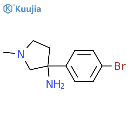 3-(4-bromophenyl)-1-methylpyrrolidin-3-amine structure