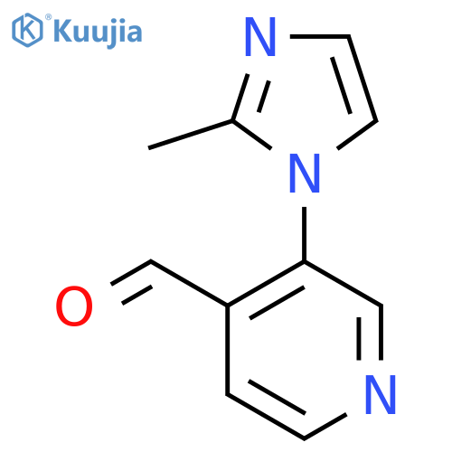 3-(2-methyl-1H-imidazol-1-yl)pyridine-4-carbaldehyde structure
