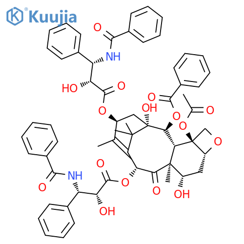 10-O-(2R,3S)-3-(Benzoylamino)-2-hydroxy-3-phenylpropanoyl-10-O-deacetylpaclitaxel structure