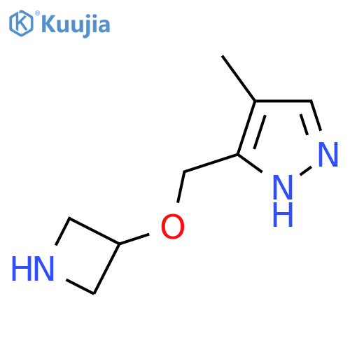 5-(azetidin-3-yloxy)methyl-4-methyl-1H-pyrazole structure