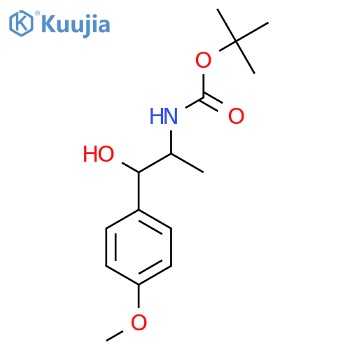 tert-butyl N-[1-hydroxy-1-(4-methoxyphenyl)propan-2-yl]carbamate structure