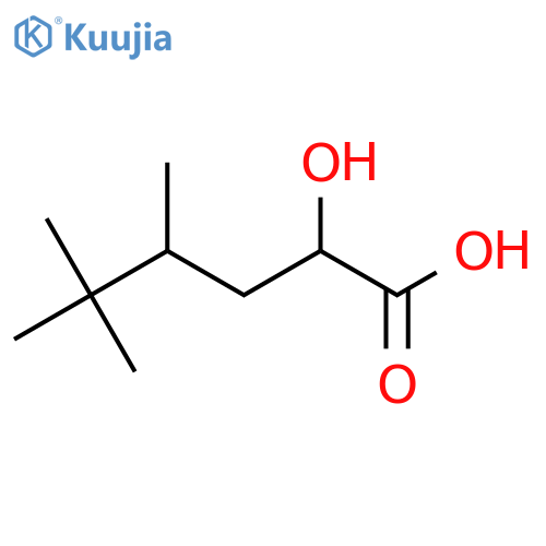 2-hydroxy-4,5,5-trimethylhexanoic acid structure