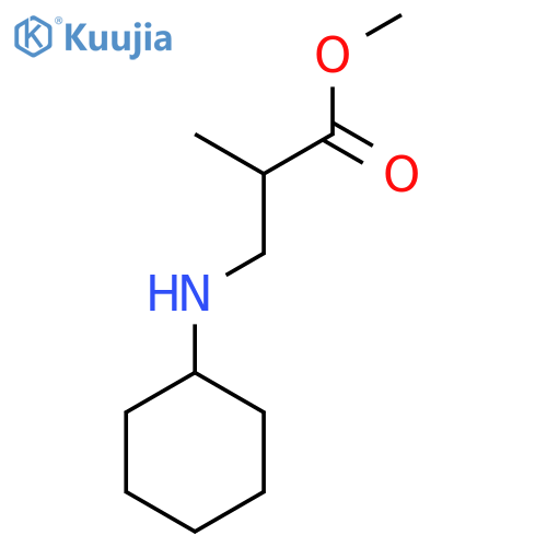 Methyl 3-(cyclohexylamino)-2-methylpropanoate structure