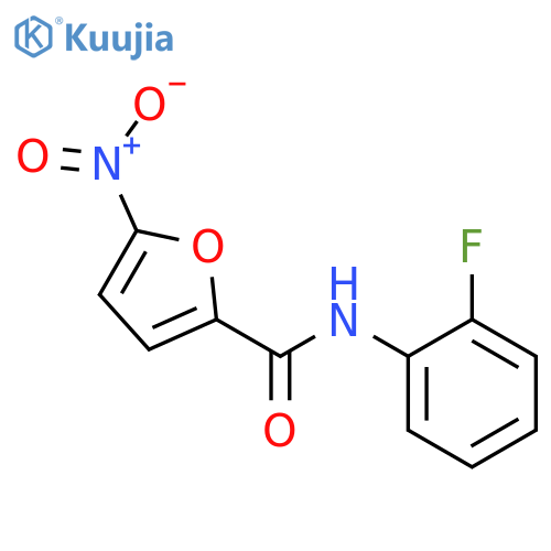 N-(2-fluorophenyl)-5-nitro-2-furamide structure