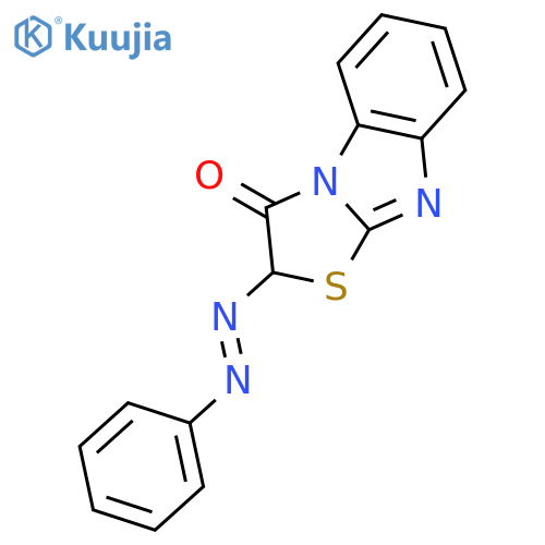 2-[(E)-phenyldiazenyl][1,3]thiazolo[3,2-a]benzimidazol-3(2H)-one structure