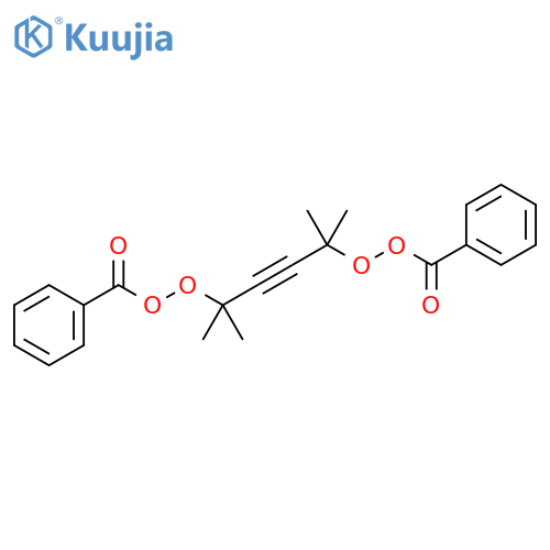 Benzenecarboperoxoic acid, 1,1,4,4-tetramethyl-2-butyne-1,4-diyl ester structure