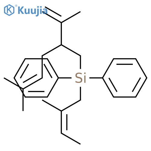 (Z)-(5-methyl-2-(prop-1-en-2-yl)hex-4-en-1-yl)(2-methylbut-2-en-1-yl)diphenylsilane structure