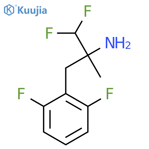 3-(2,6-difluorophenyl)-1,1-difluoro-2-methylpropan-2-amine structure