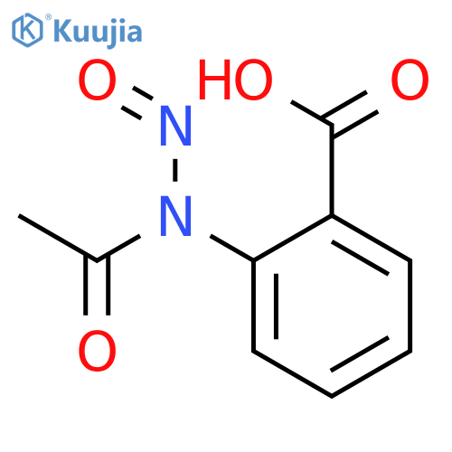 Benzoic acid, 2-(acetylnitrosoamino)- structure