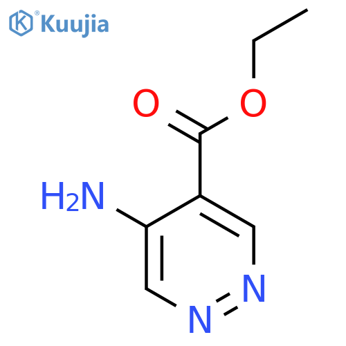 5-amino-4-Pyridazinecarboxylic acid ethyl ester structure