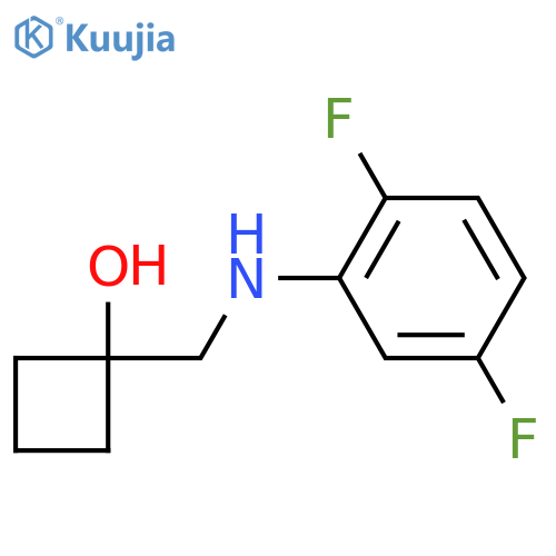1-{[(2,5-Difluorophenyl)amino]methyl}cyclobutan-1-ol structure