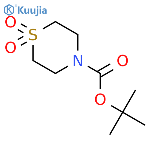 tert-butyl 1,1-dioxo-1lambda6-thiomorpholine-4-carboxylate structure