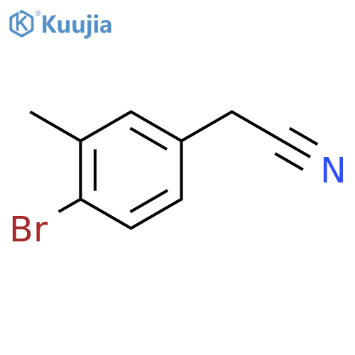 2-(4-Bromo-3-methylphenyl)acetonitrile structure