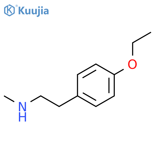 2-(4-ethoxyphenyl)-N-methylethanamine structure