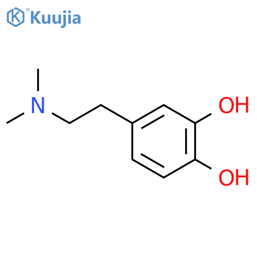 4-2-(dimethylamino)ethylbenzene-1,2-diol structure