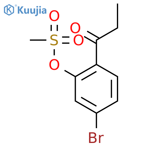 5-Bromo-2-propionylphenyl methanesulfonate structure