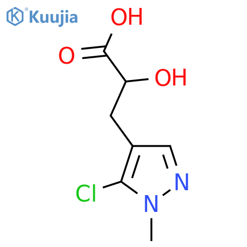 3-(5-chloro-1-methyl-1H-pyrazol-4-yl)-2-hydroxypropanoic acid structure