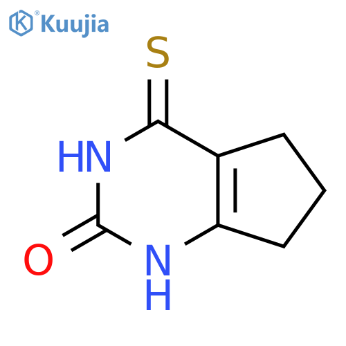4-sulfanylidene-1H,2H,3H,4H,5H,6H,7H-cyclopentadpyrimidin-2-one structure