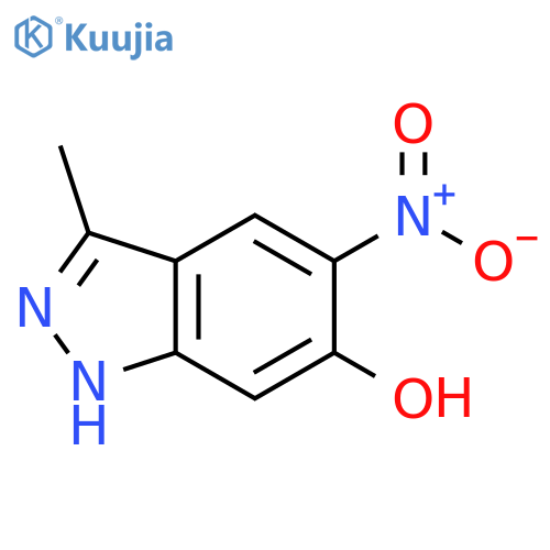 3-methyl-5-nitro-1H-indazol-6-ol structure