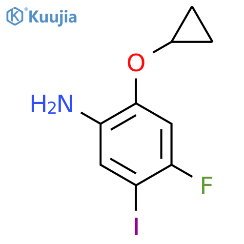 2-cyclopropoxy-4-fluoro-5-iodoaniline structure