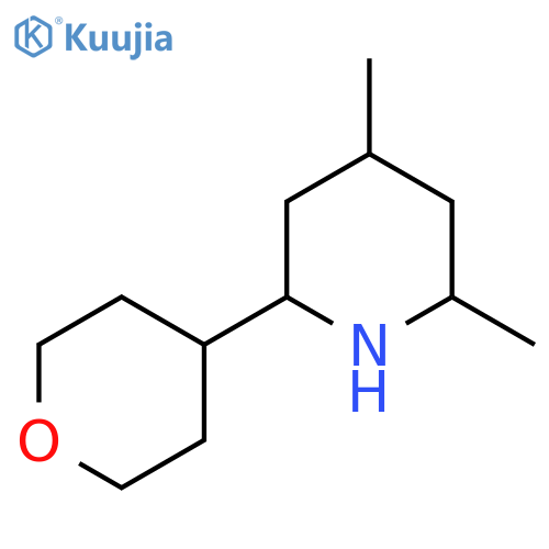 2,4-dimethyl-6-(oxan-4-yl)piperidine structure