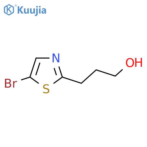 3-(5-bromo-1,3-thiazol-2-yl)propan-1-ol structure