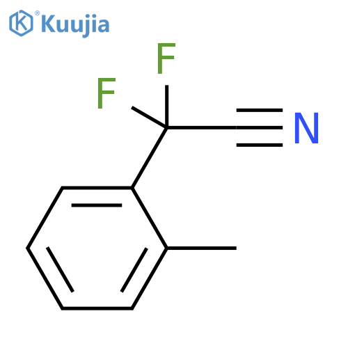 2,2-difluoro-2-(2-methylphenyl)acetonitrile structure